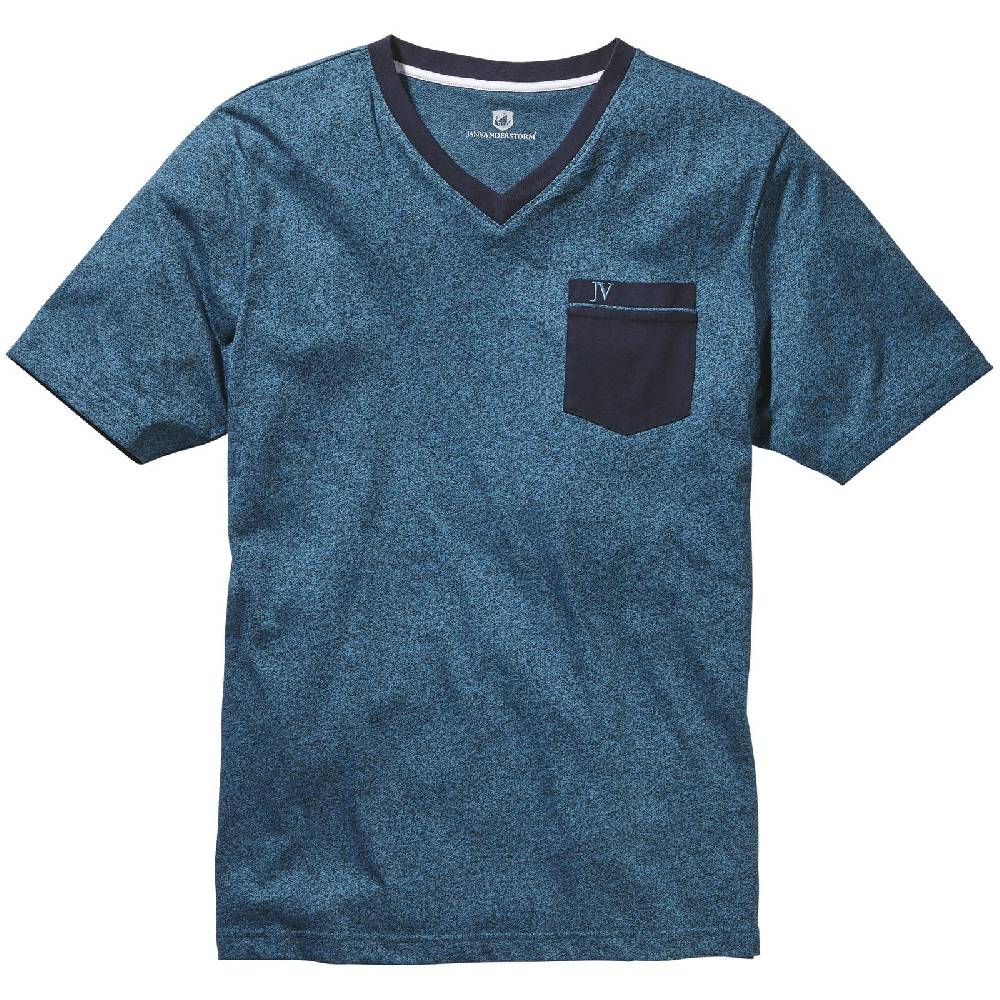 Jan Vanderstorm T-Shirt PARELI Petrol Melange