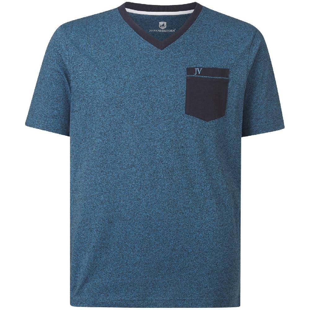 Jan Vanderstorm T-Shirt PARELI petrol melange