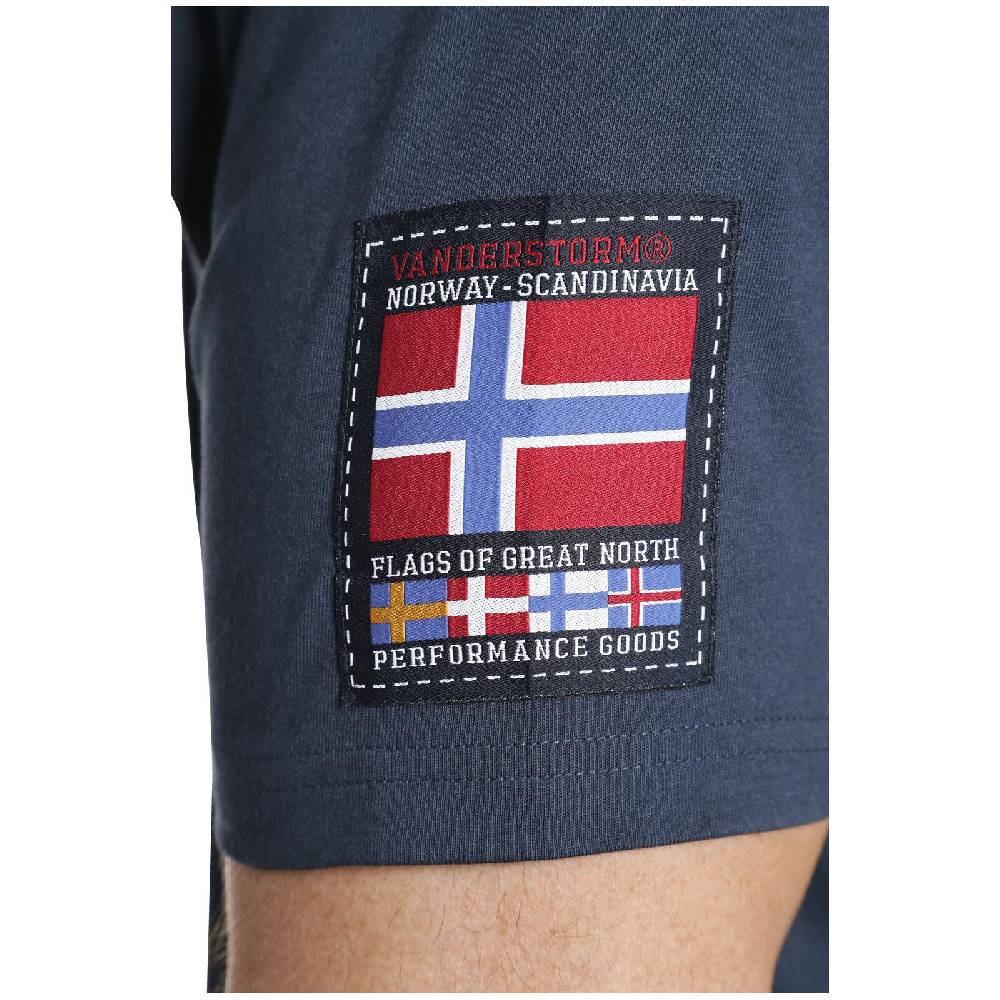 Jan Vanderstorm T-Shirt PEDER Dunkelblau