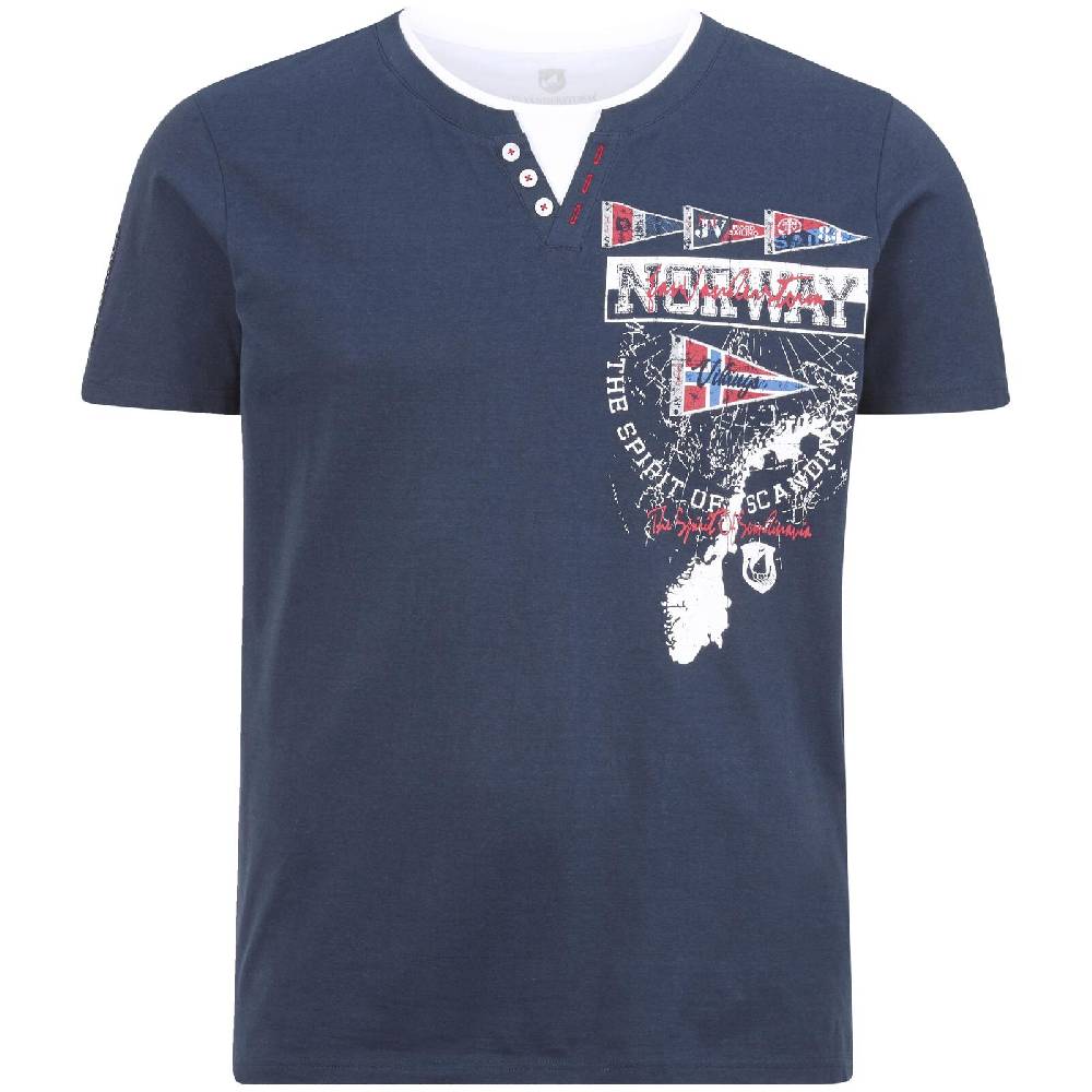 Jan Vanderstorm T-Shirt PEDER dunkelblau