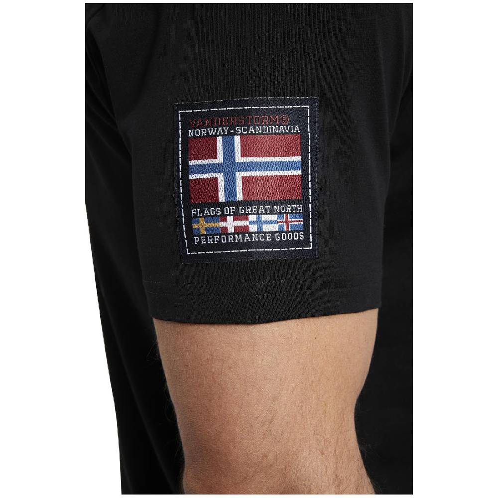 Jan Vanderstorm T-Shirt PEDER Schwarz