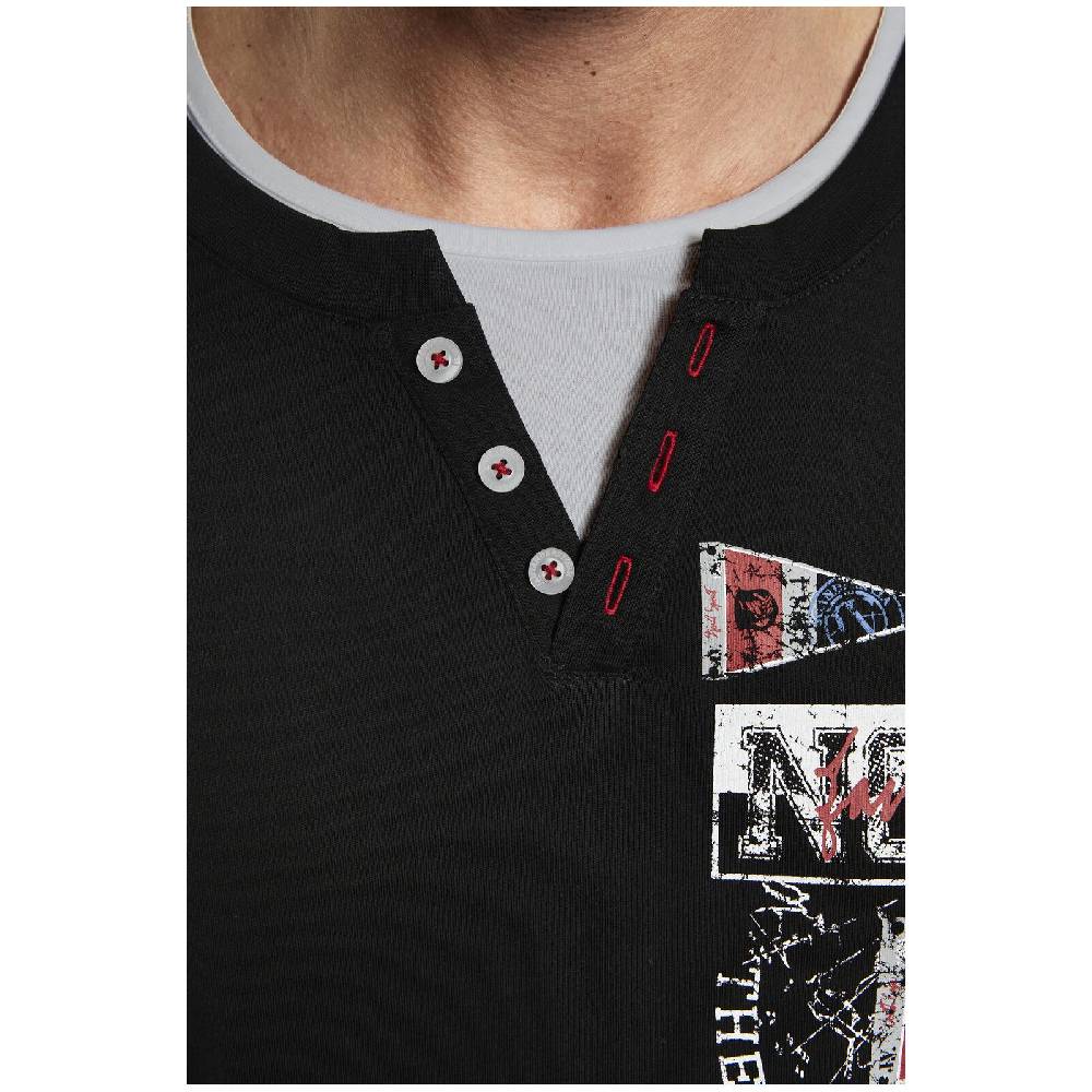 Jan Vanderstorm T-Shirt PEDER Schwarz