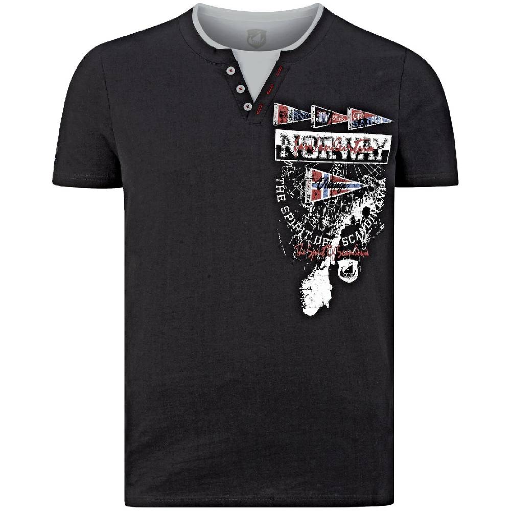 Jan Vanderstorm T-Shirt PEDER schwarz