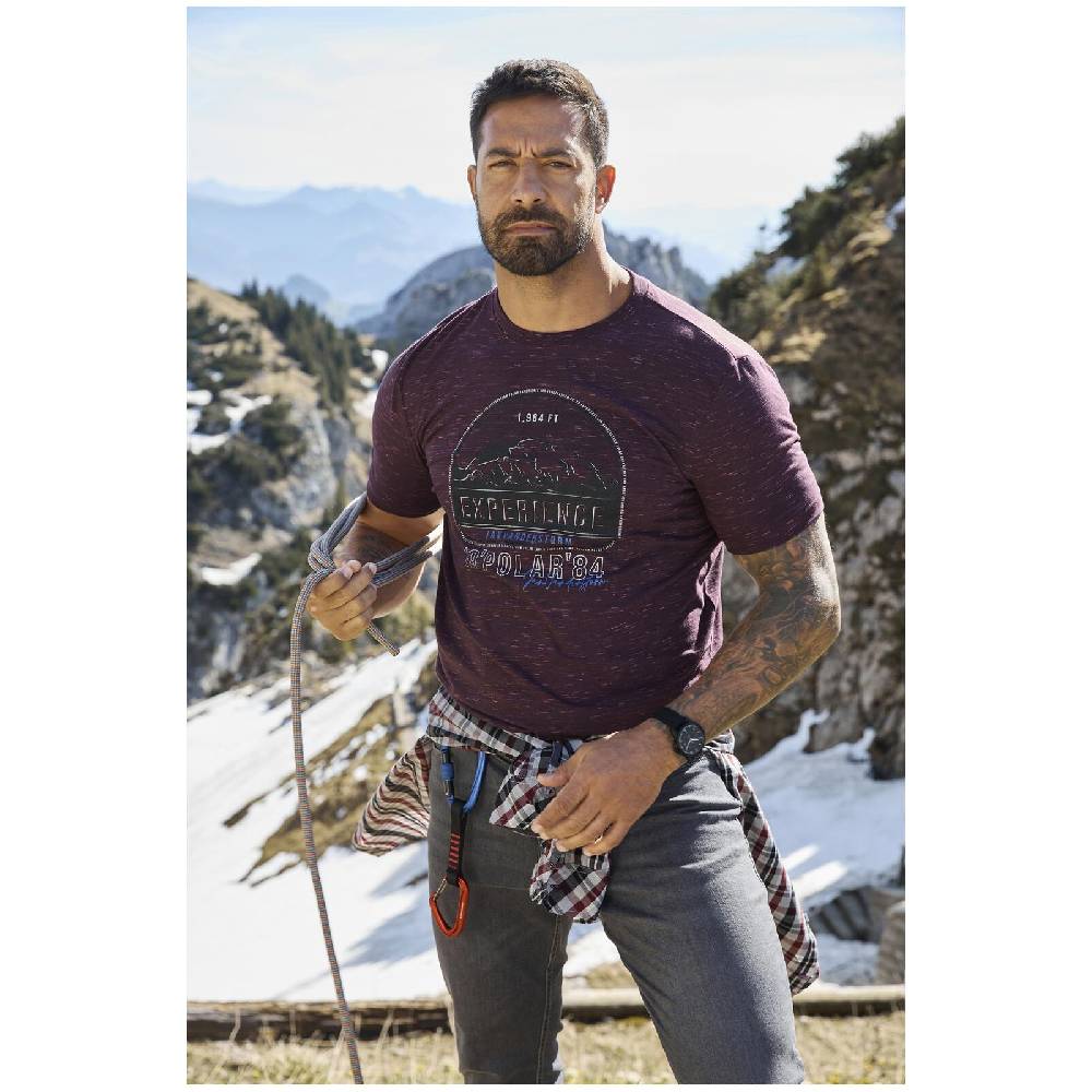 Jan Vanderstorm T-Shirt PERDALSON Lila Melange