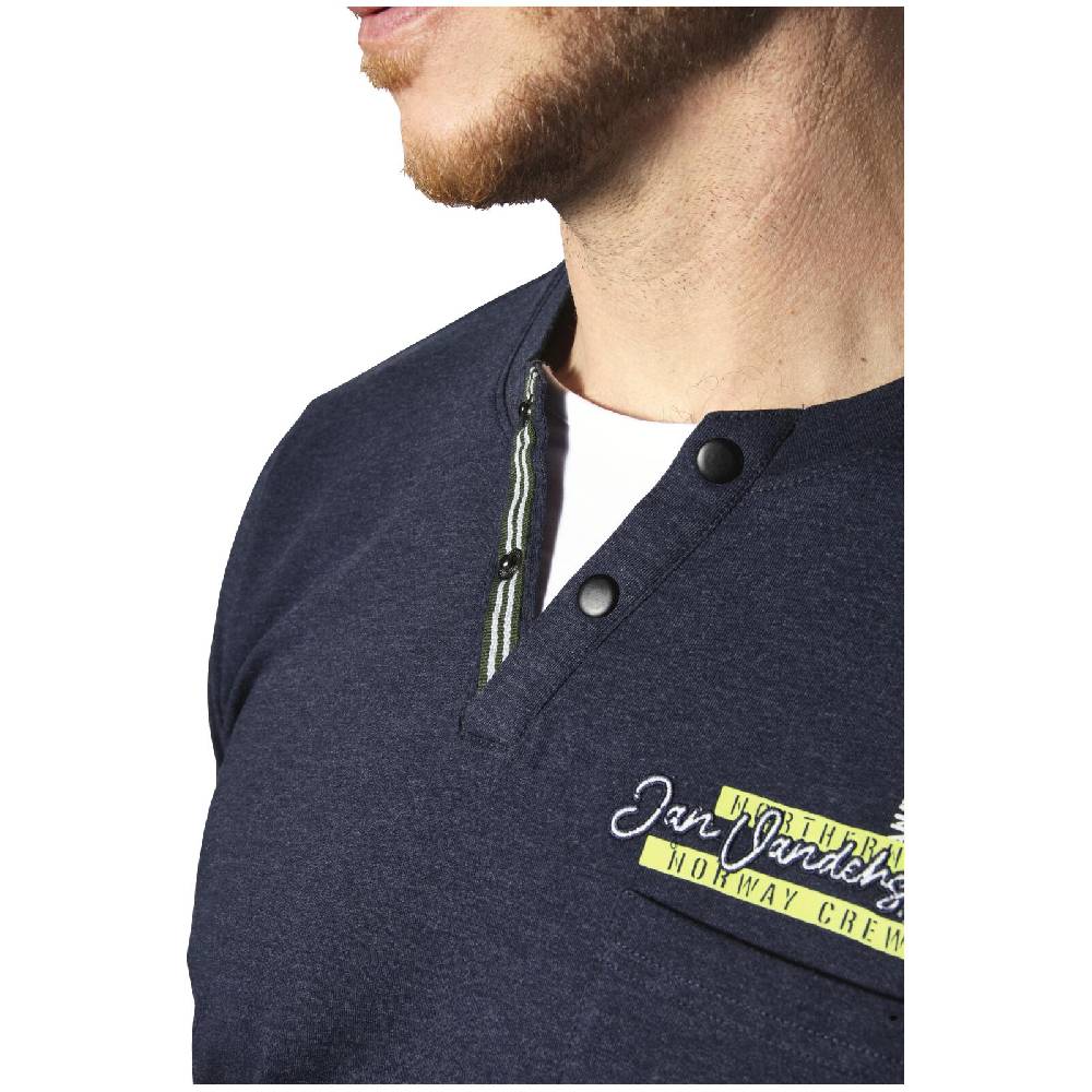 Jan Vanderstorm T-Shirt PERNARVIK Dunkelblau