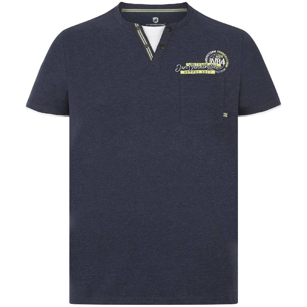 Jan Vanderstorm T-Shirt PERNARVIK dunkelblau