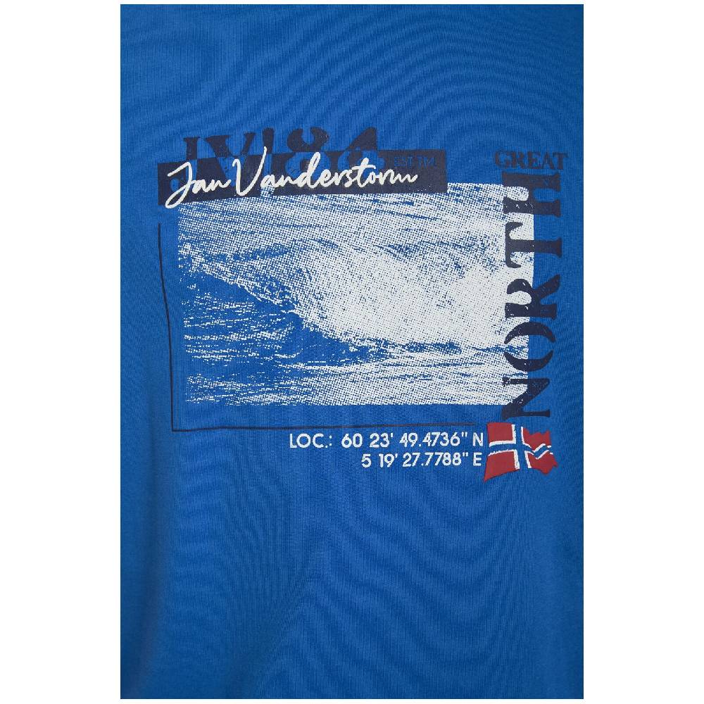Jan Vanderstorm T-Shirt PITTER Royal Blau