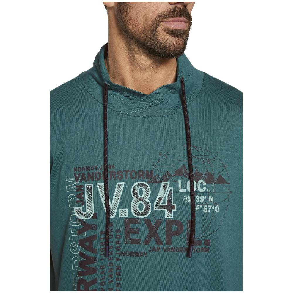 Jan Vanderstorm T-Shirt REEDLEF Petrol