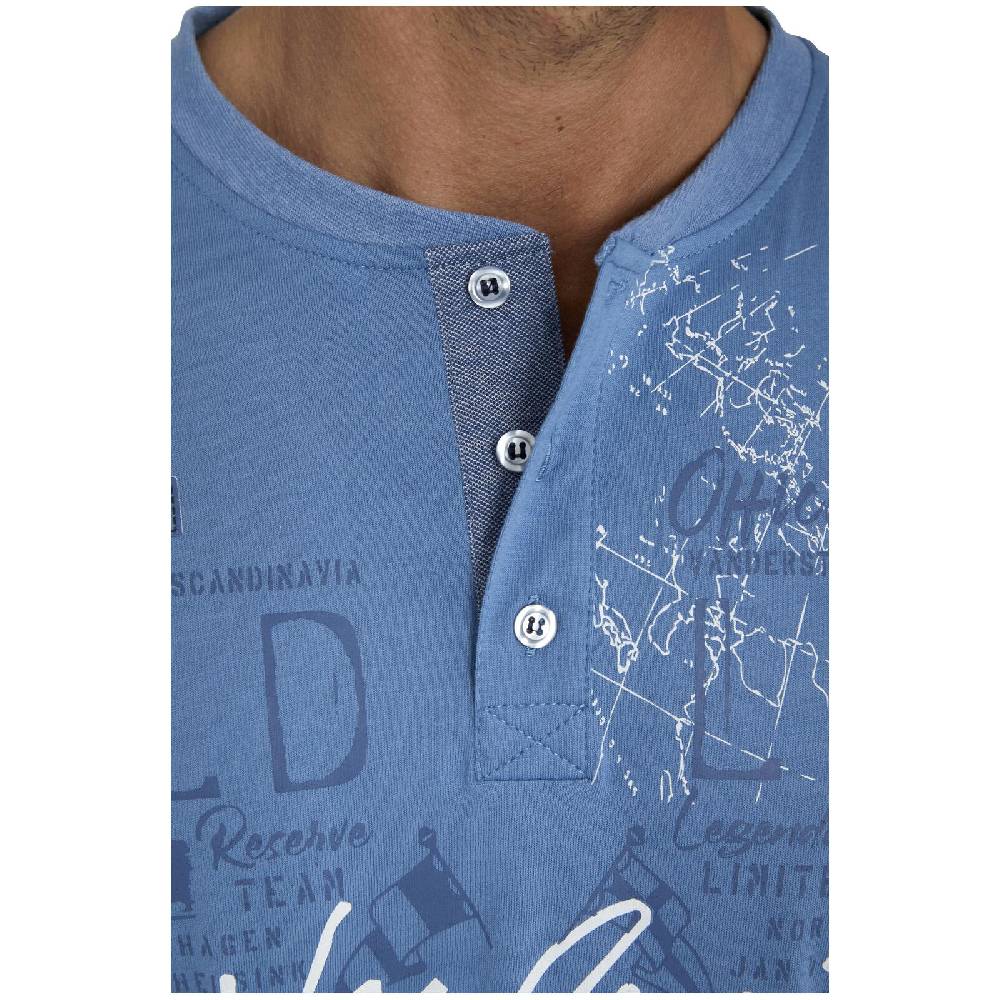 Jan Vanderstorm T-Shirt REIDAR Blau