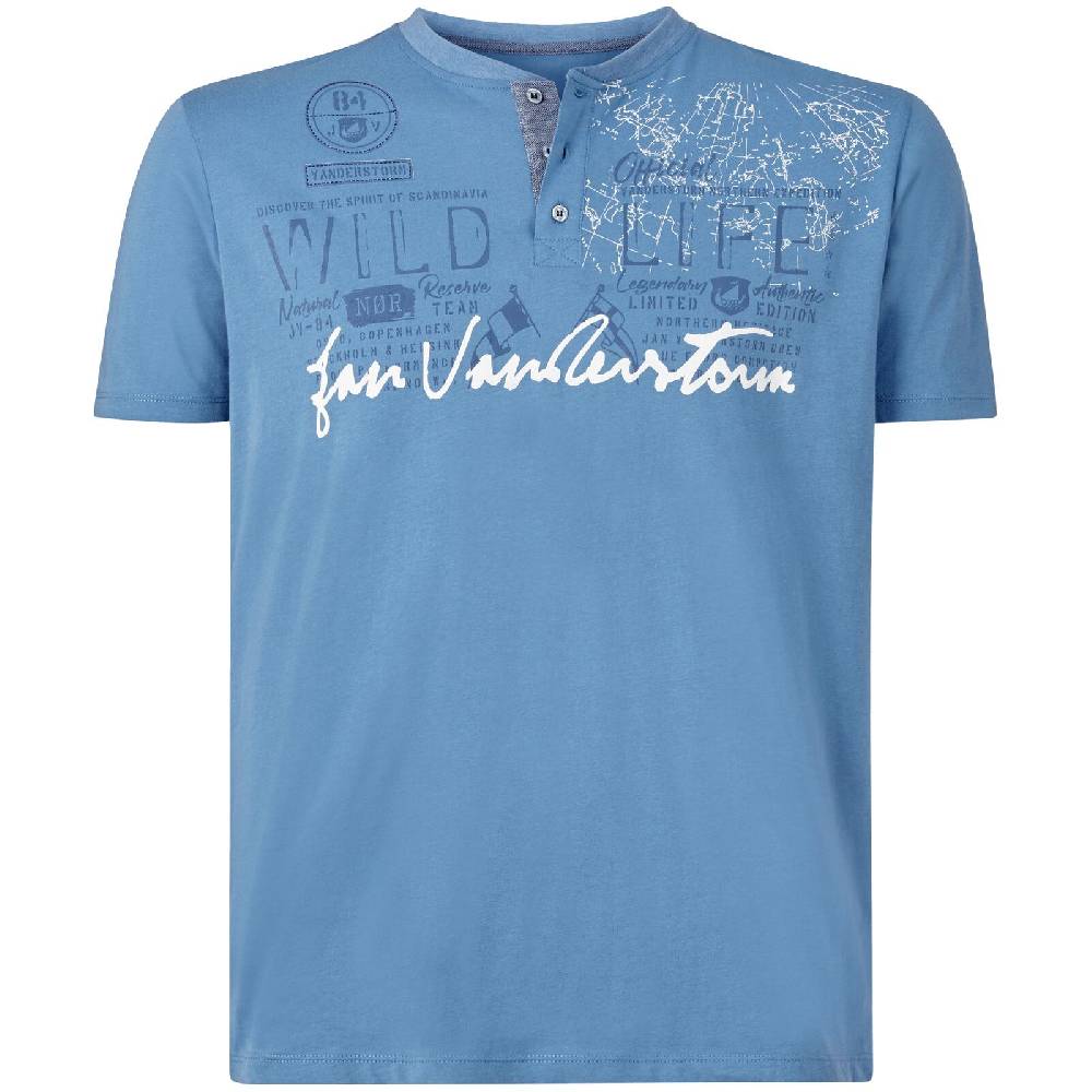 Jan Vanderstorm T-Shirt REIDAR blau