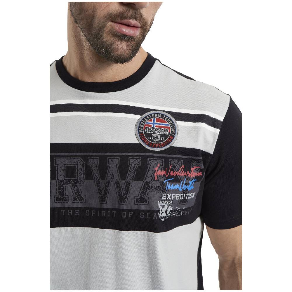 Jan Vanderstorm T-Shirt RUNEAS Hellgrau