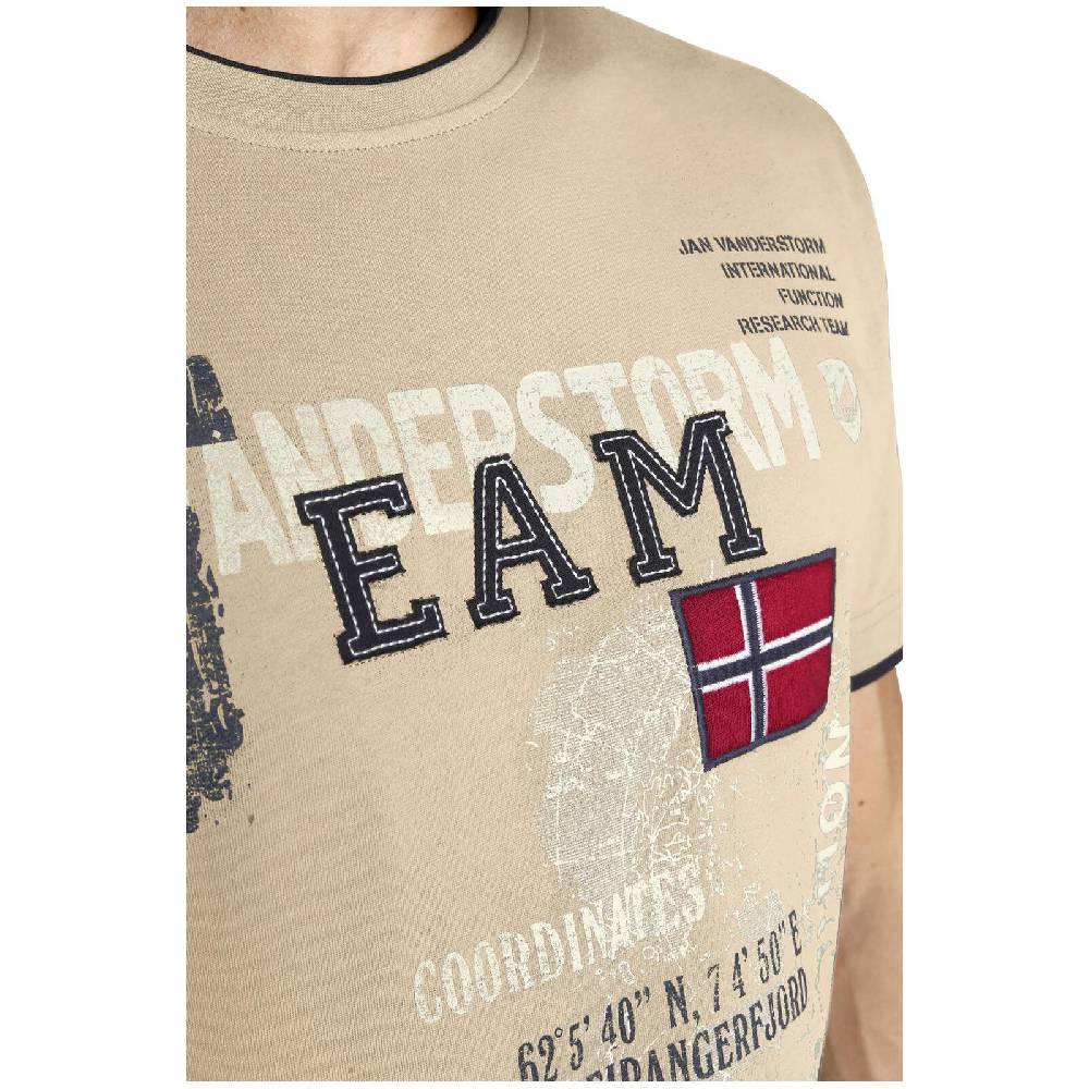 Jan Vanderstorm T-Shirt SÖLVE Beige