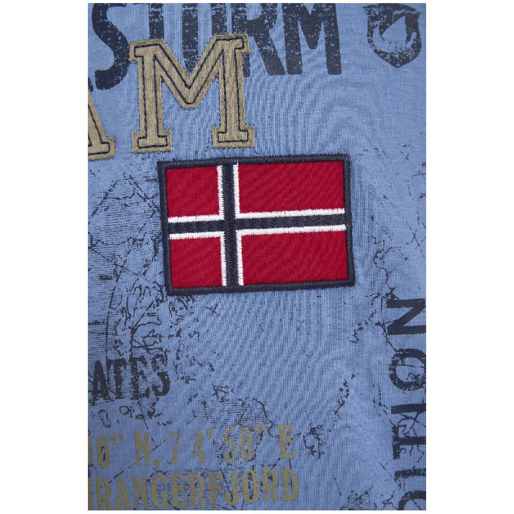 Jan Vanderstorm T-Shirt SÖLVE Blau