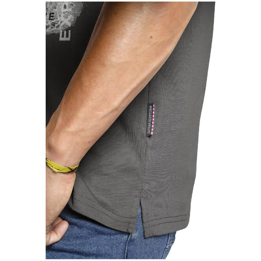 Jan Vanderstorm T-Shirt SÖLVE Dunkelgrau