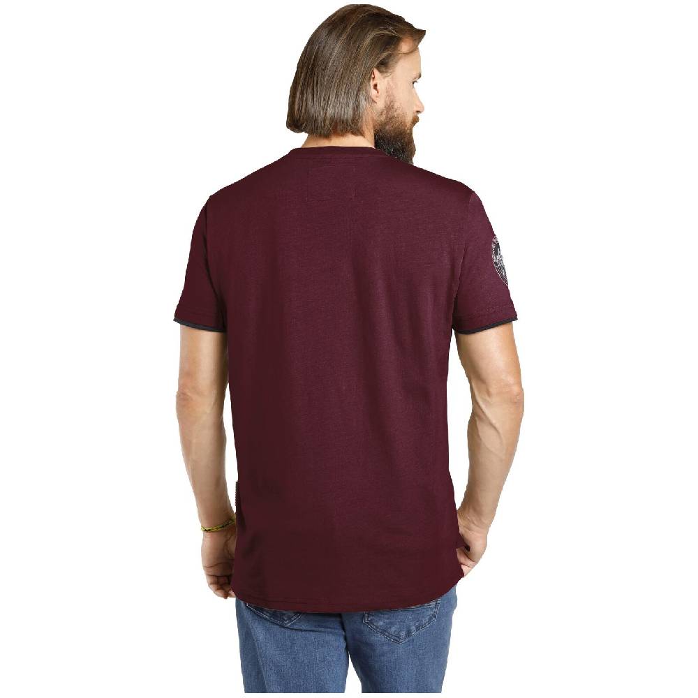 Jan Vanderstorm T-Shirt SÖLVE Dunkelrot