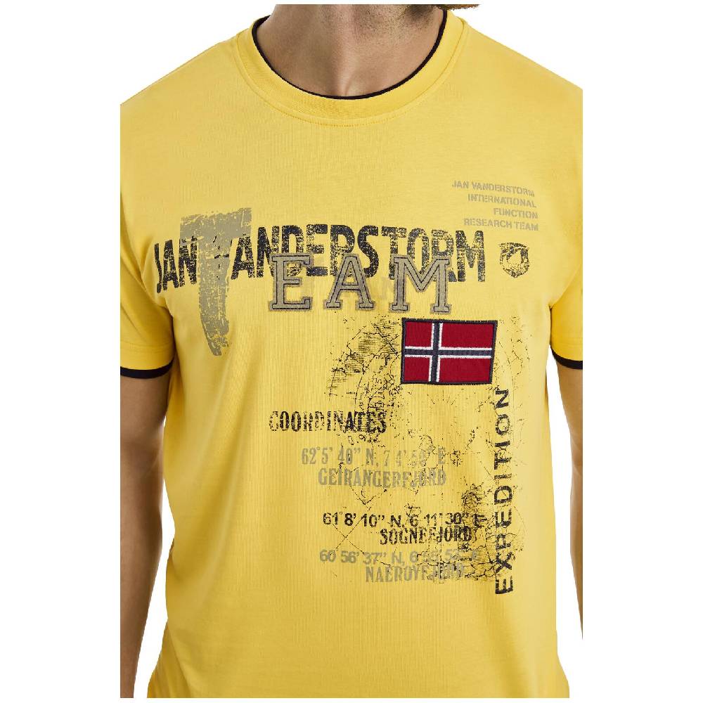 Jan Vanderstorm T-Shirt SÖLVE Gelb