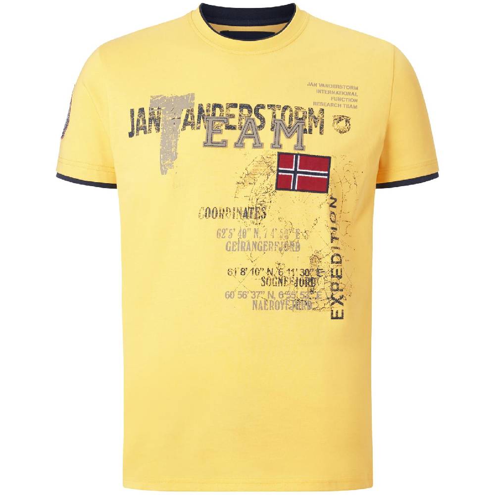 Jan Vanderstorm T-Shirt SÖLVE gelb