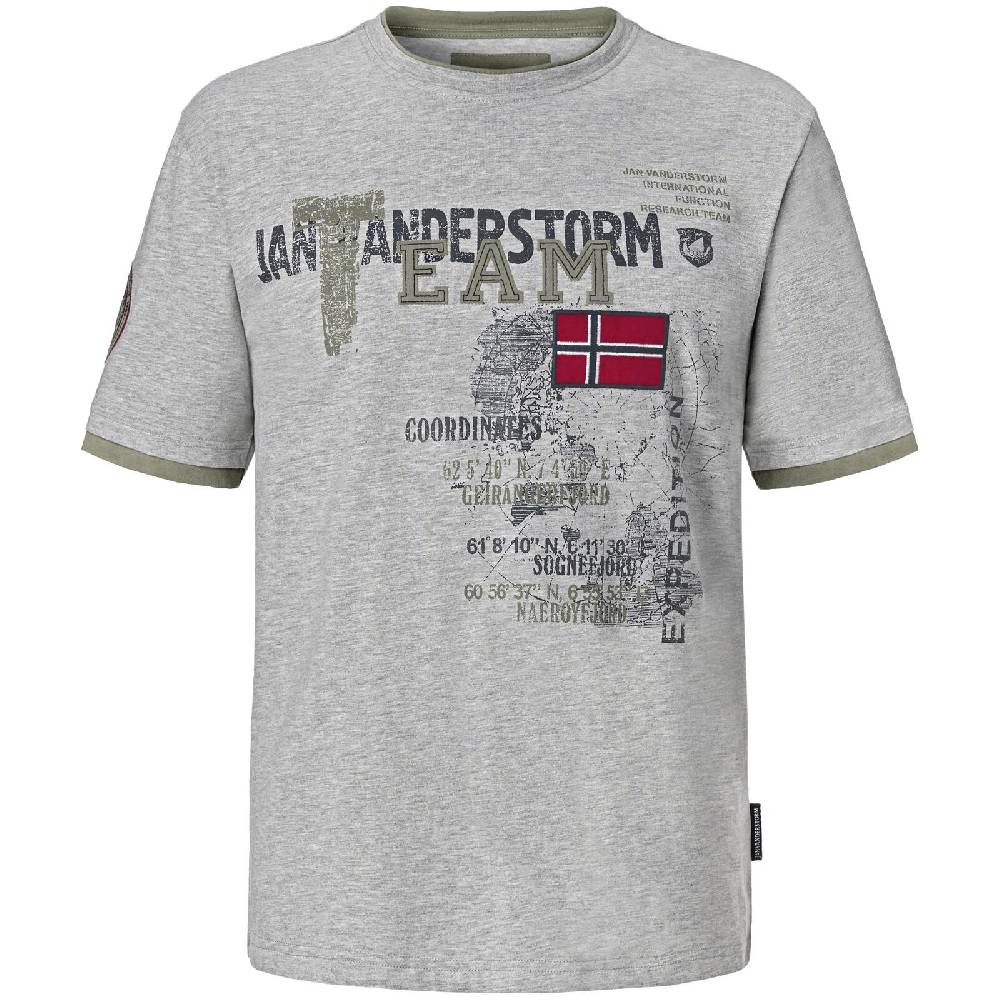 Jan Vanderstorm T-Shirt SÖLVE grau