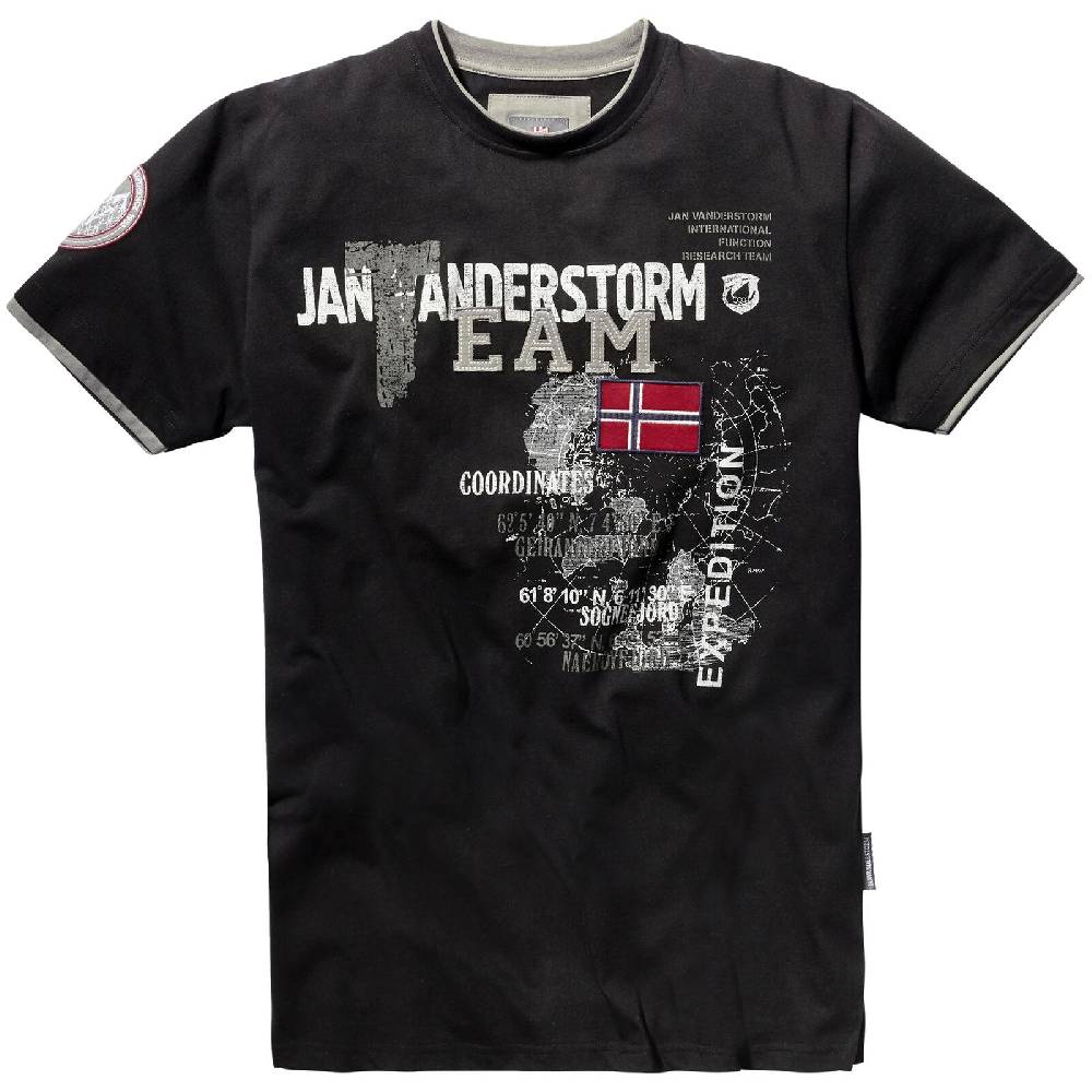 Jan Vanderstorm T-Shirt SÖLVE Schwarz