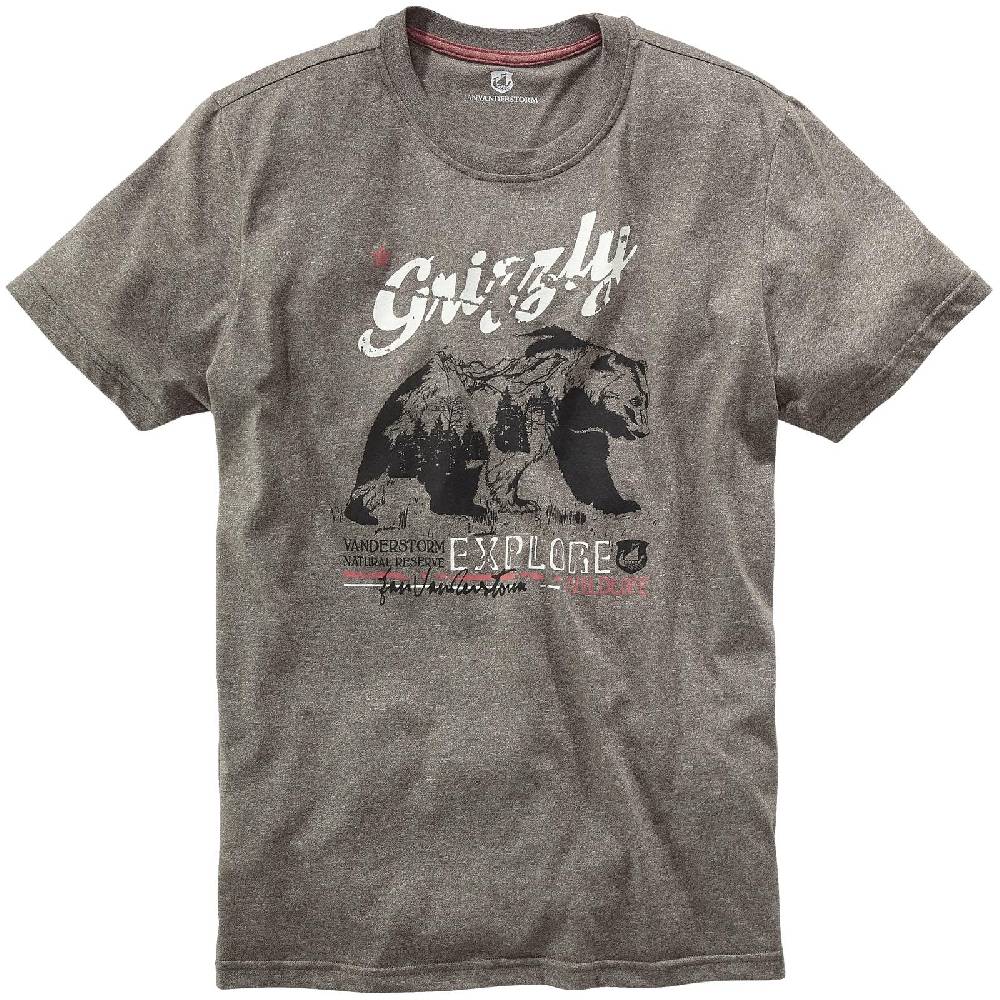 Jan Vanderstorm T-Shirt TAIT Oliv Melange