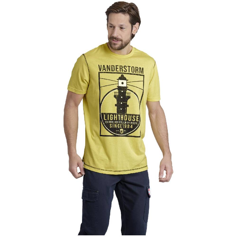 Jan Vanderstorm T-Shirt TANKRED Gelb