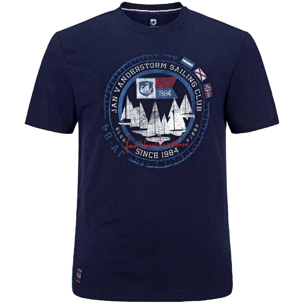 Jan Vanderstorm T-Shirt TERNO dunkelblau