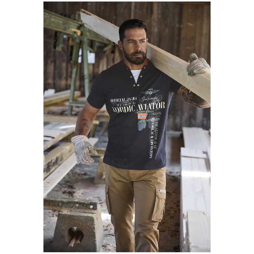 Jan Vanderstorm T-Shirt ULJAS Schwarz