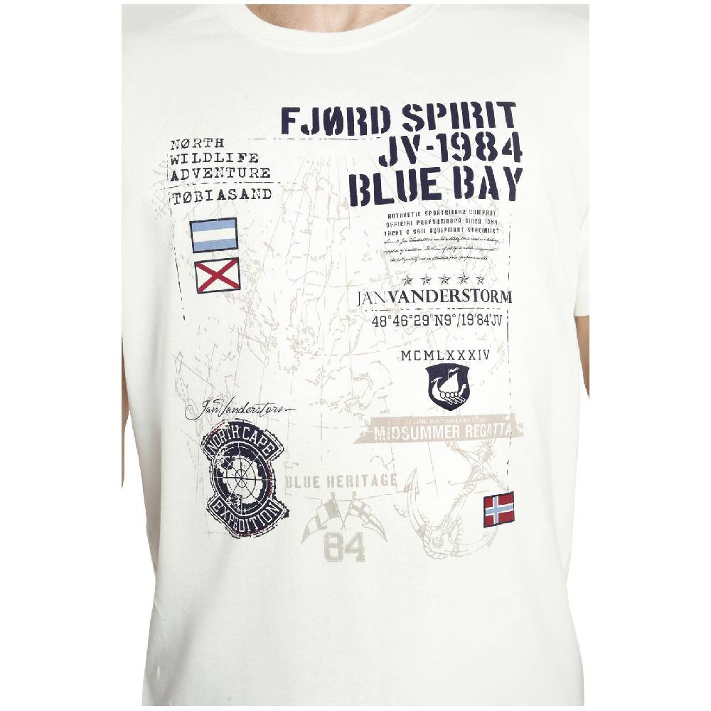 Jan Vanderstorm T-Shirt VALTERI Wollweiß