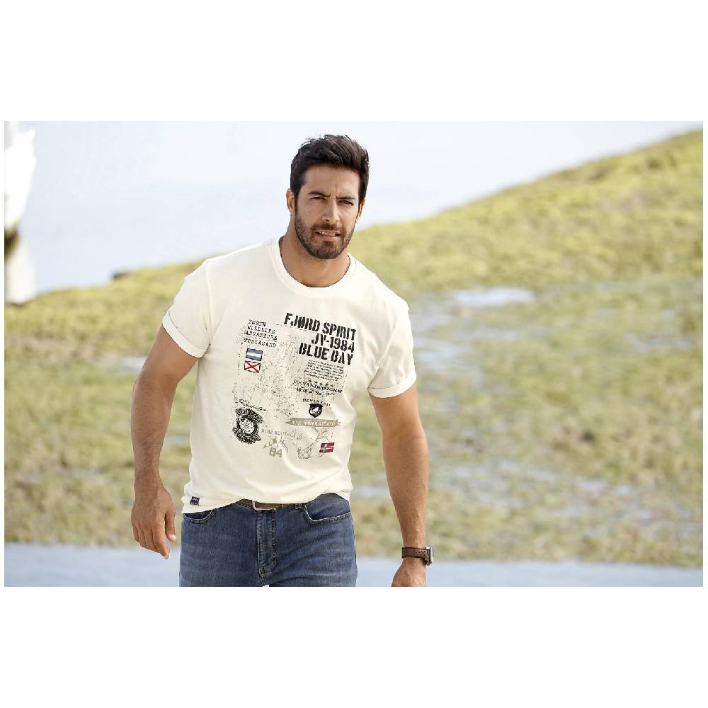 Jan Vanderstorm T-Shirt VALTERI Wollweiß