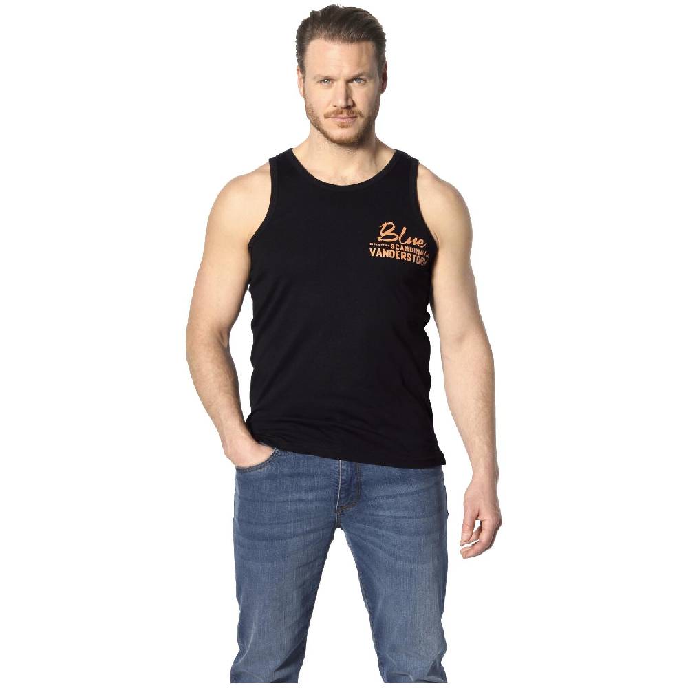 Jan Vanderstorm Tanktop FELTON Schwarz