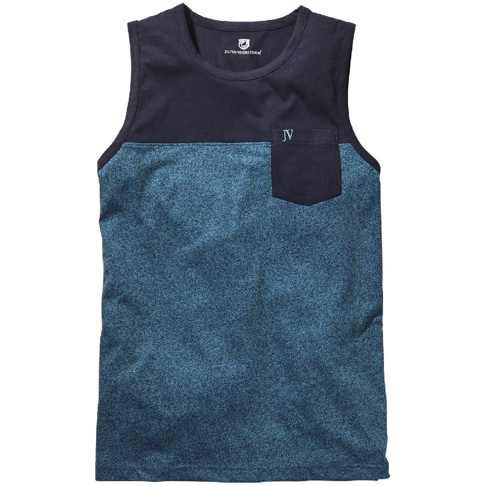 Jan Vanderstorm Tanktop REYNER Petrol Melange
