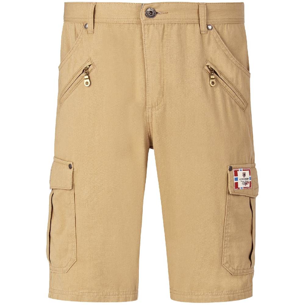 Jan Vanderstorm Tiefbundbermuda HEIMERAM beige