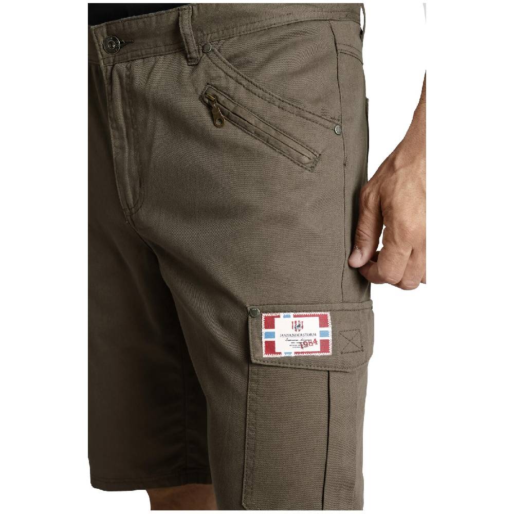 Jan Vanderstorm Tiefbundbermuda HEIMERAM Oliv