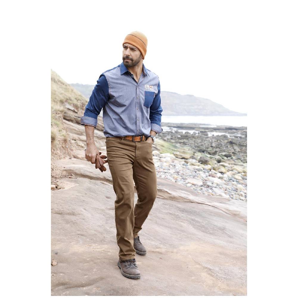 Jan Vanderstorm Tiefbundhose BALDER Braun