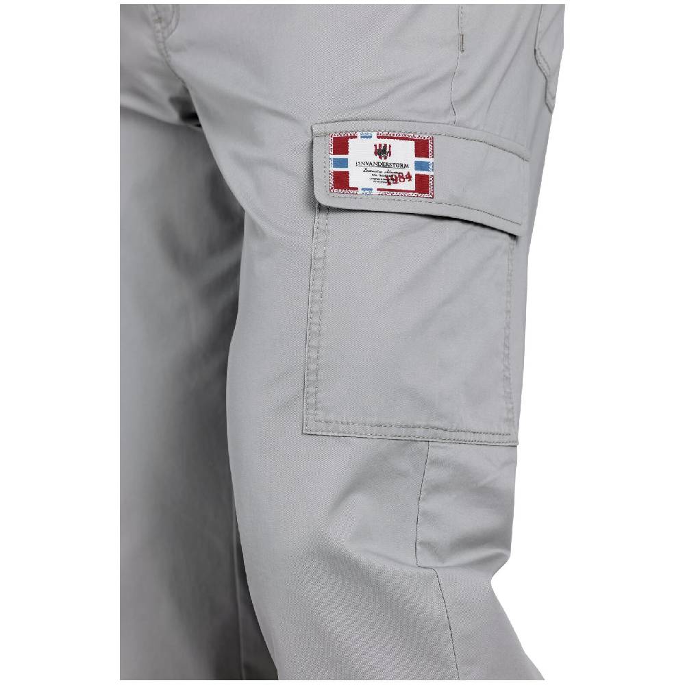 Jan Vanderstorm Tiefbundhose ENGELBREKT Hellgrau