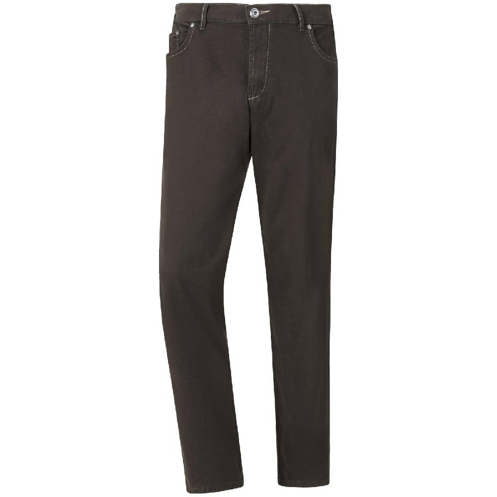 Jan Vanderstorm Tiefbundhose FIETE dunkelbraun