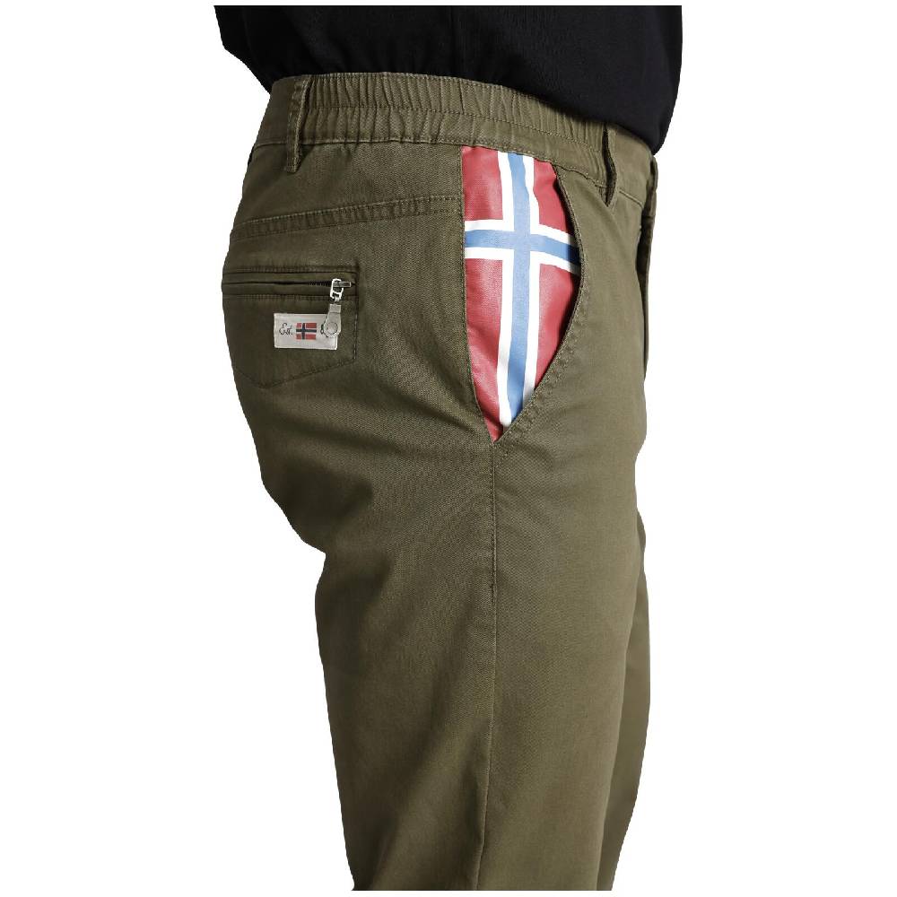 Jan Vanderstorm Tiefbundhose GOSBERT Oliv