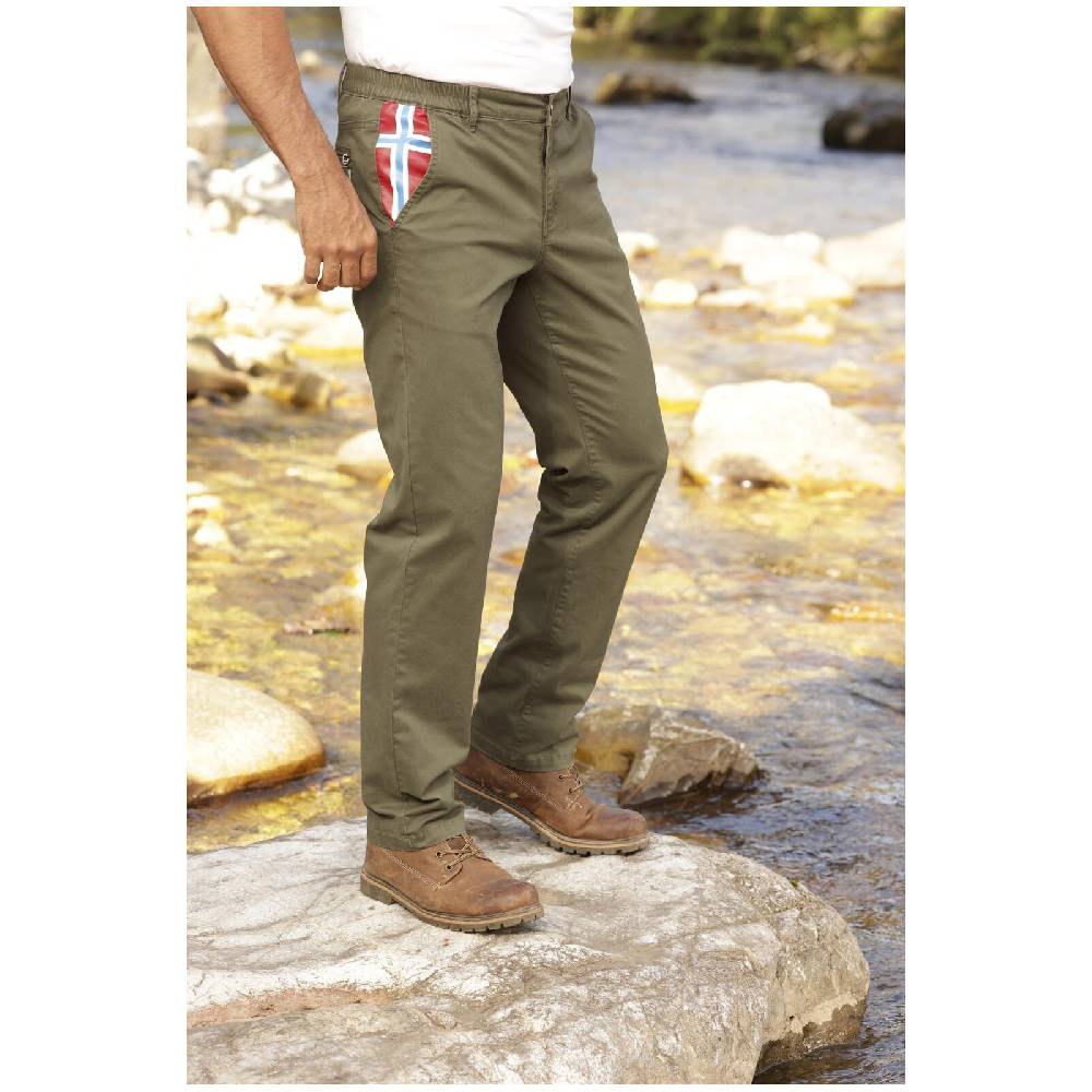 Jan Vanderstorm Tiefbundhose GOSBERT Oliv