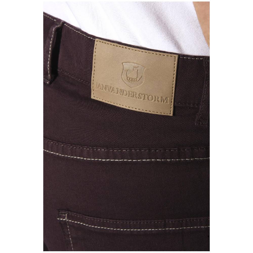 Jan Vanderstorm Tiefbundhose RALUNDE Dunkelrot