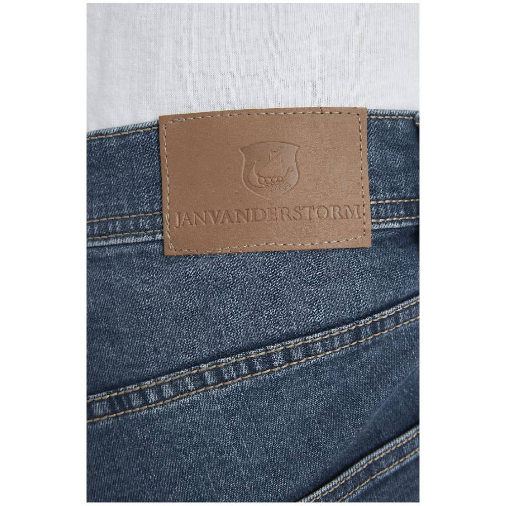 Jan Vanderstorm Tiefbundjeans PEEKE Blau