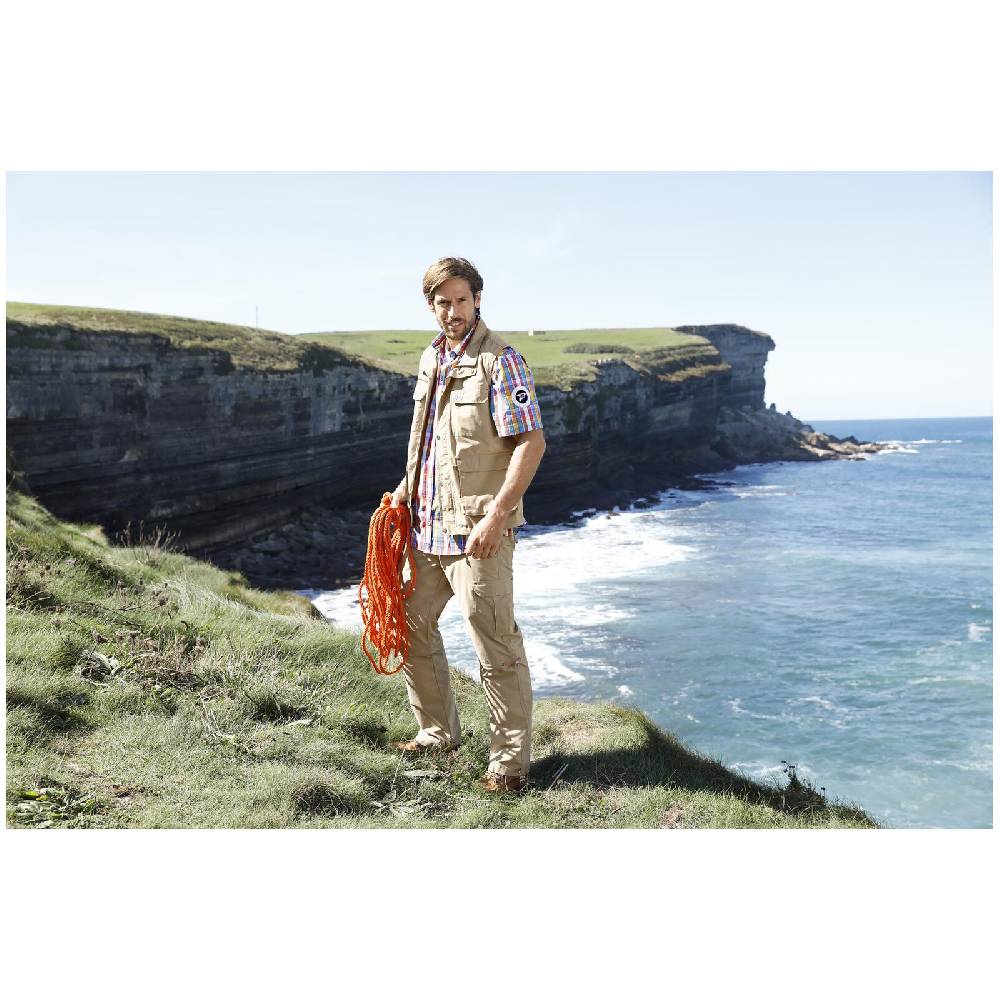 Jan Vanderstorm Trekking Weste HELMBOT Beige