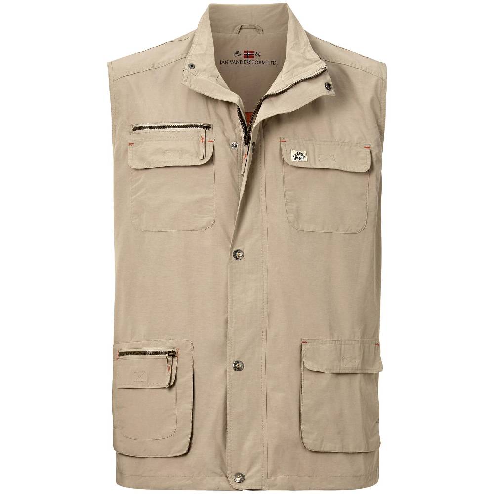 Jan Vanderstorm Trekking Weste HELMBOT beige