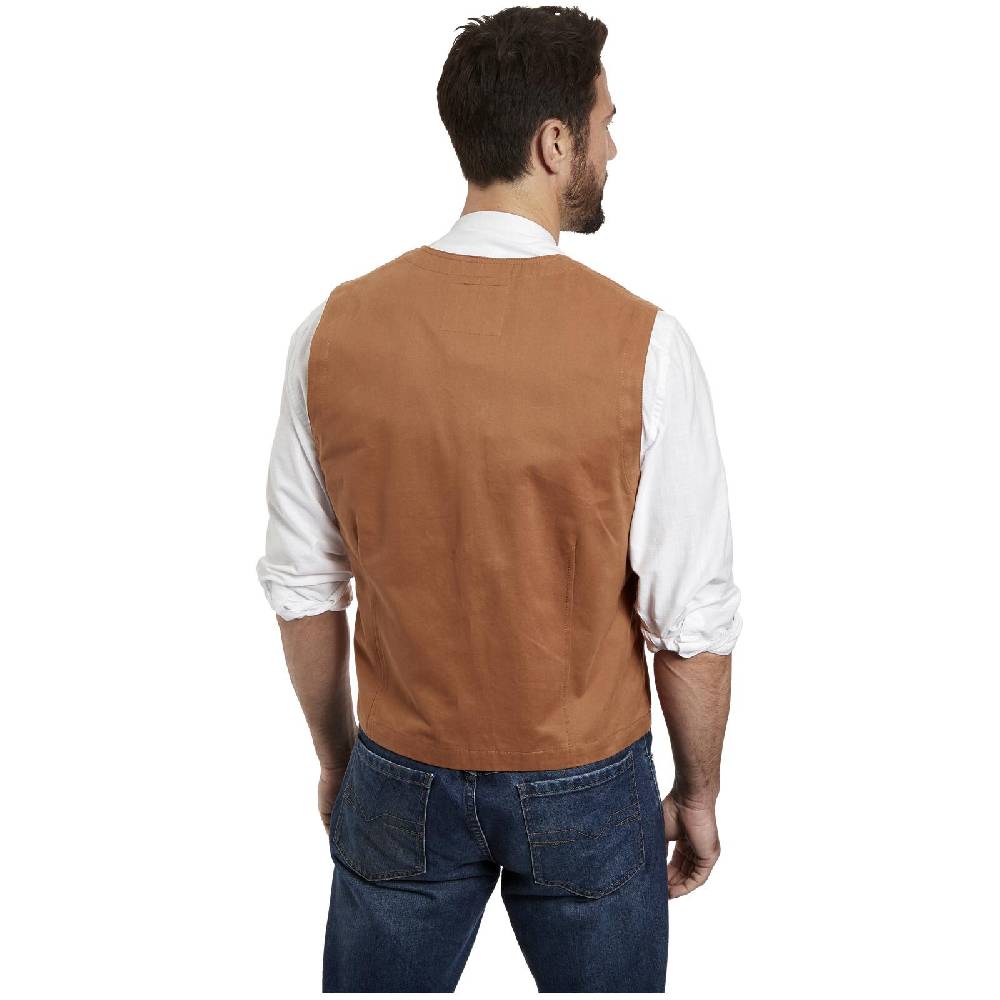 Jan Vanderstorm Weste BALDVINI Cognac