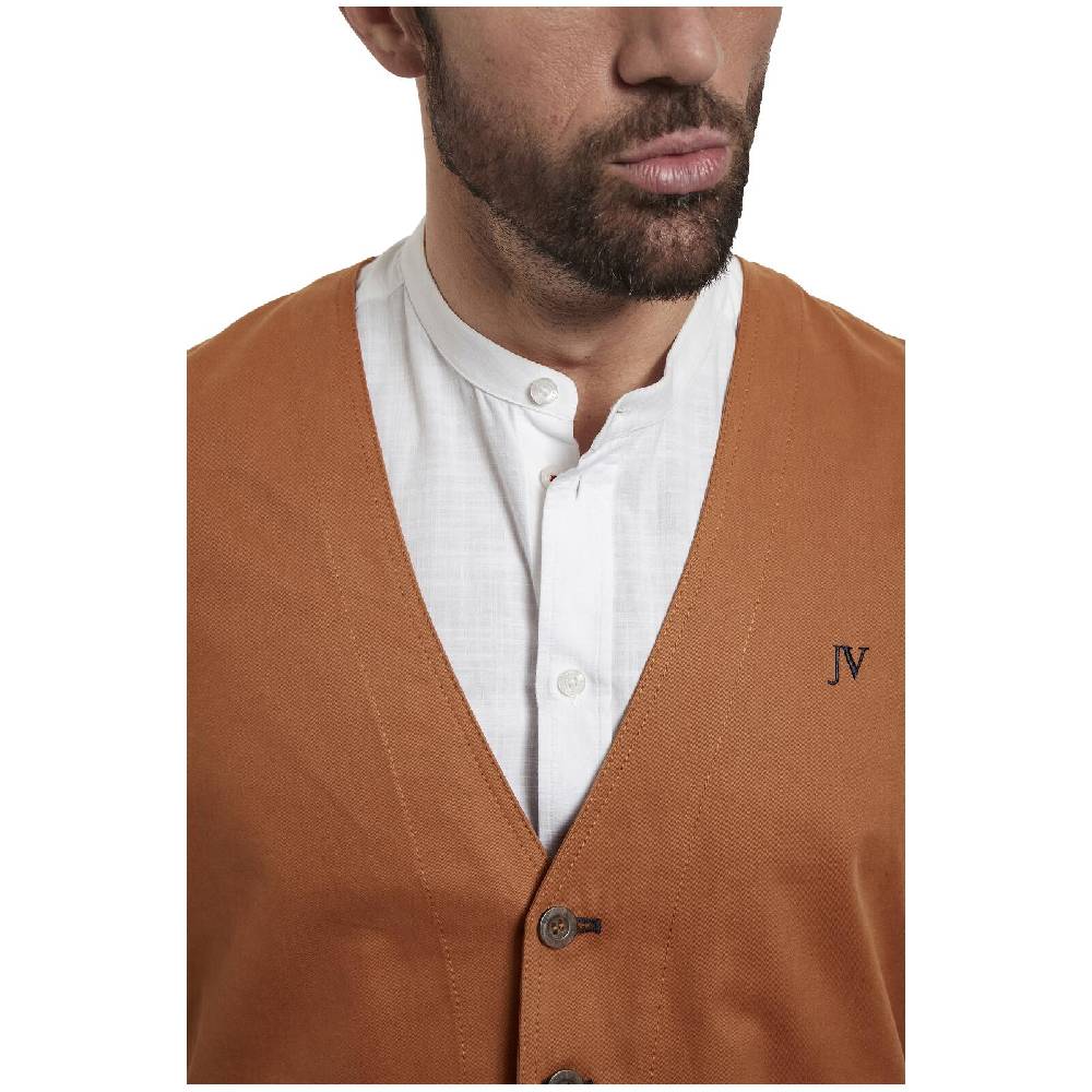 Jan Vanderstorm Weste BALDVINI Cognac