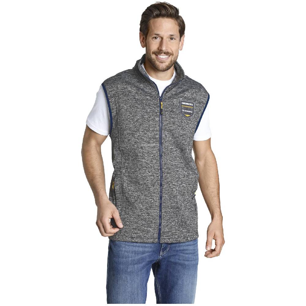 Jan Vanderstorm Weste MALDEVIN Grau Melange