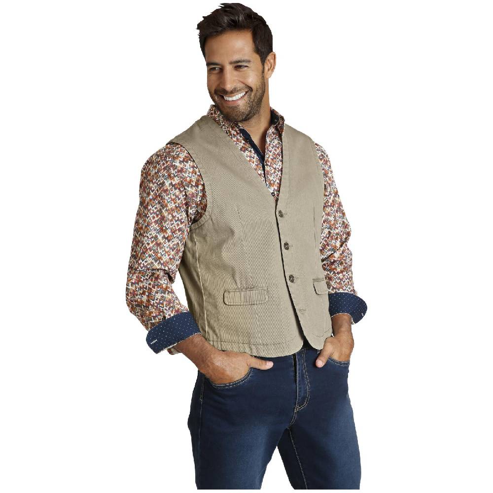 Jan Vanderstorm Weste TORELL Beige