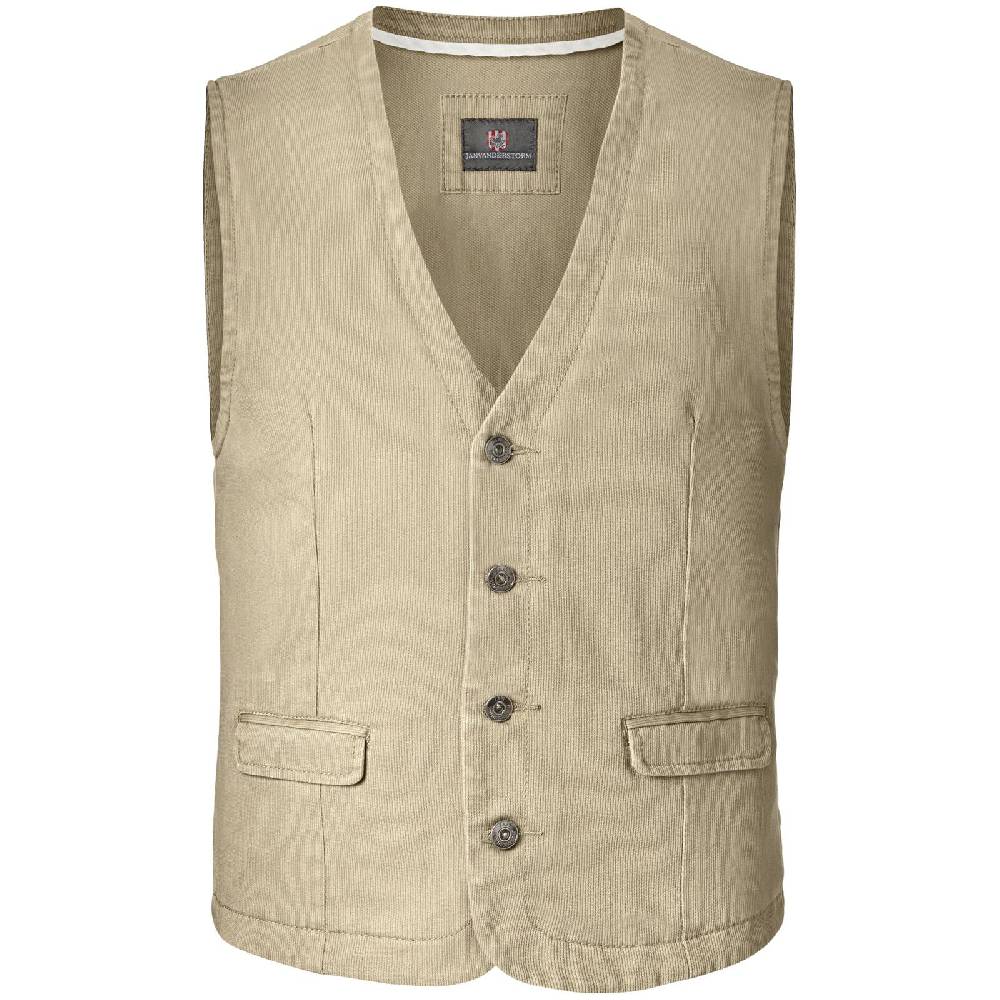 Jan Vanderstorm Weste TORELL beige