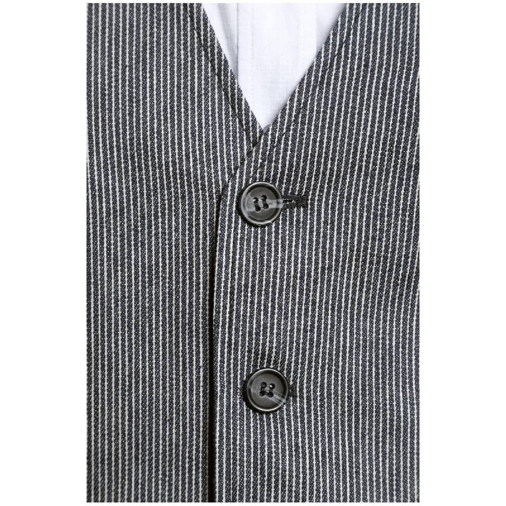 Jan Vanderstorm Weste TORVIND Blau Gestreift