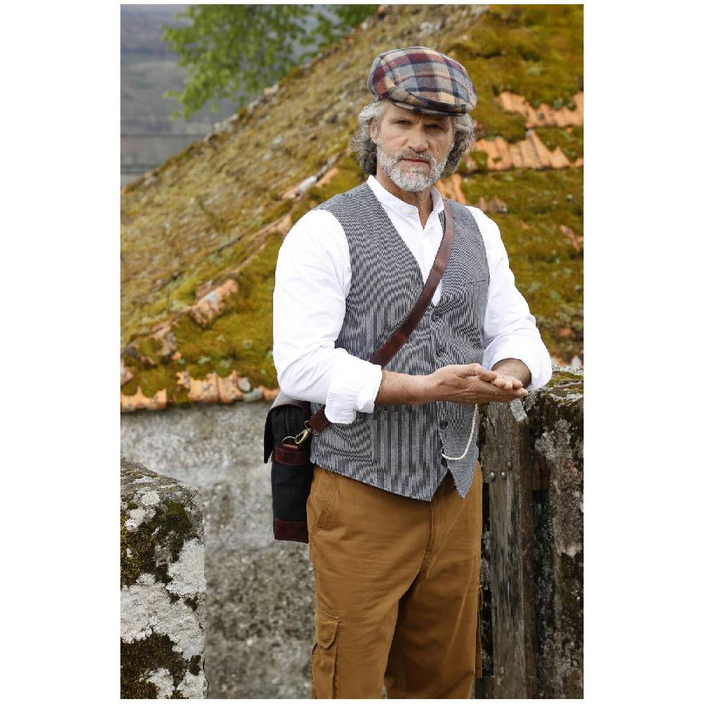 Jan Vanderstorm Weste TORVIND Blau Gestreift