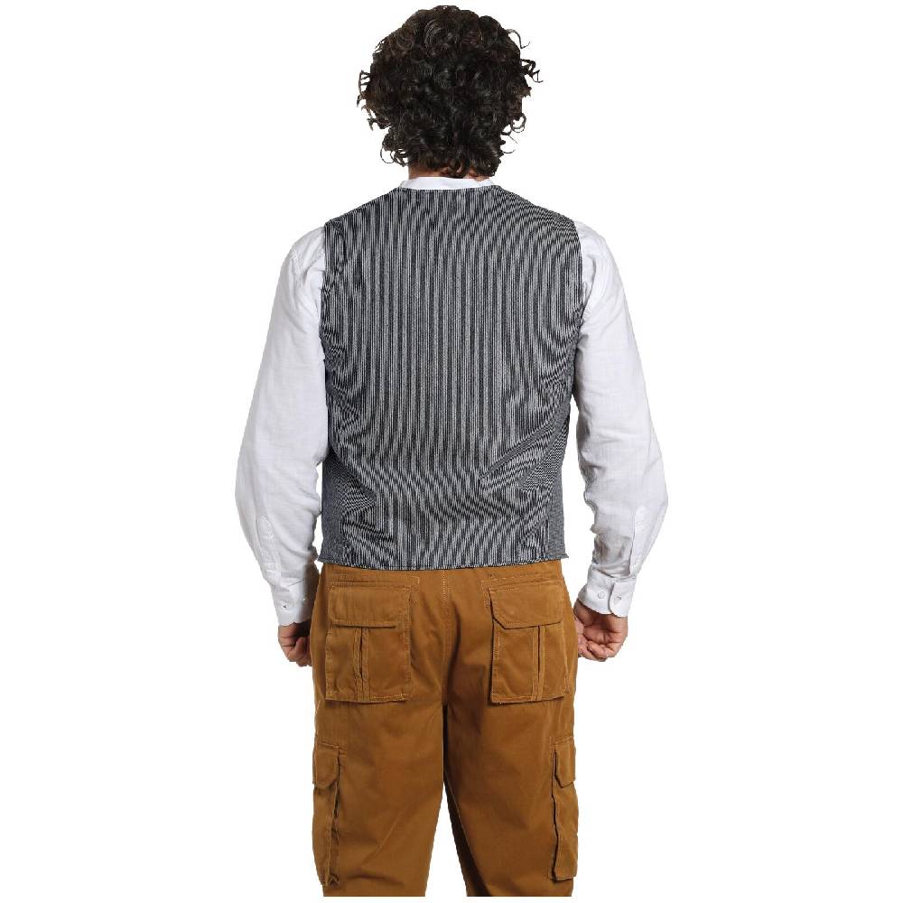 Jan Vanderstorm Weste TORVIND Blau Gestreift